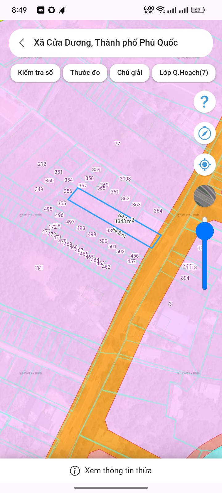 Đất nền mặt tiền Búng Gội, Phú Quốc 1343m² - Cơ hội đầu tư hấp dẫn!