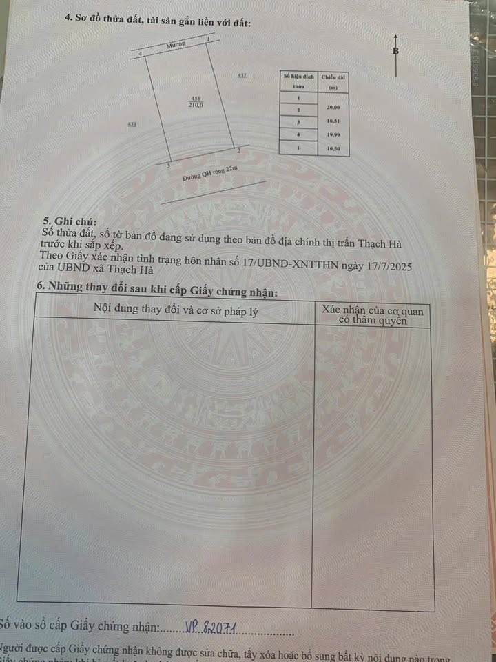 Đất nền Thạch Hà 10m² giá 5 tỷ - Đầu tư sinh lời ngay!