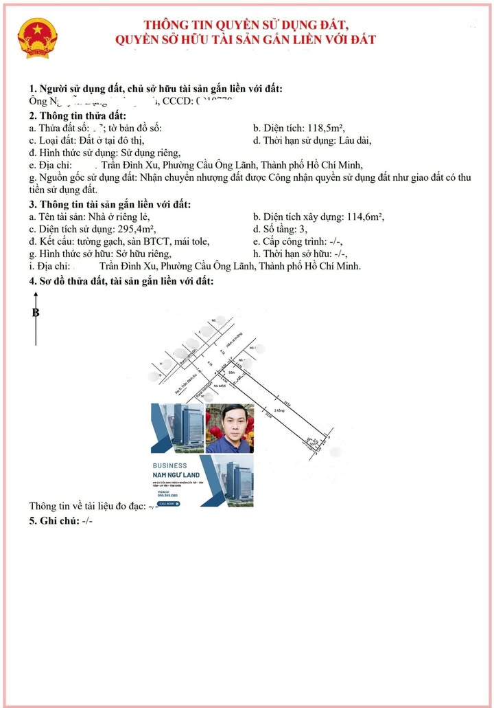 Nhà mặt tiền Trần Hưng Đạo, Quận 1, 118.5m² giá 28.44 tỷ - Đầu tư sinh lời ngay!