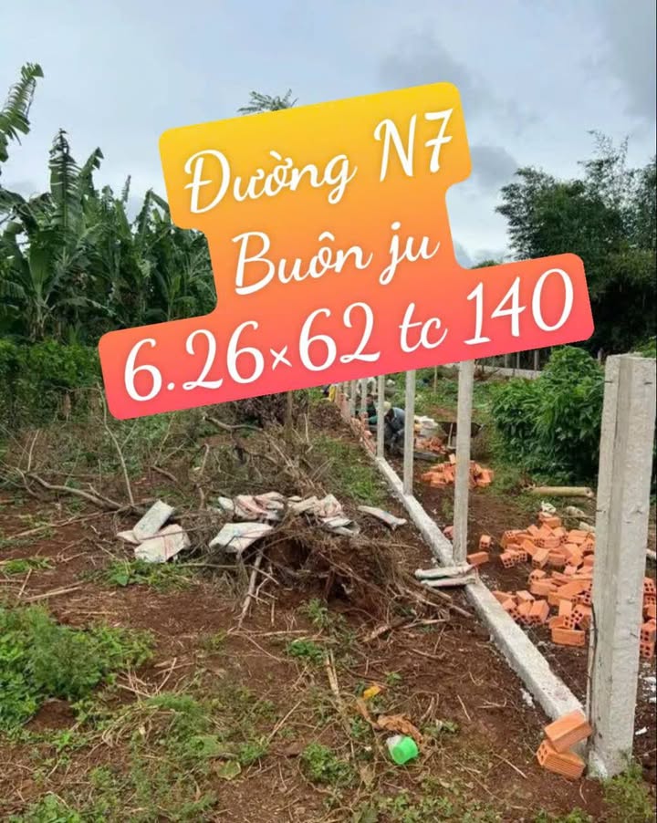 Đất mặt tiền N7 phường Tân An 626m² giá 1.62 tỷ - Đầu tư sinh lời ngay!