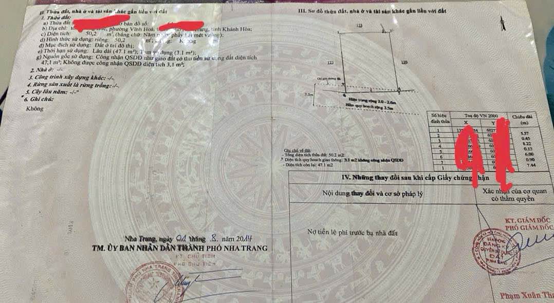 Nhà 3 tầng hẻm thông Phú Đức, Bắc Nha Trang 50m² giá 3.9 tỷ - Gần biển chỉ 500m!