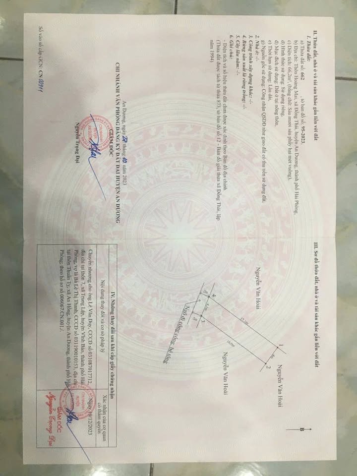 Đất nền An Hải, An Dương 66m² giá 1.9 tỷ - Cơ hội đầu tư sinh lời!