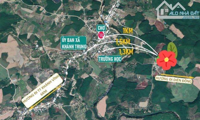 Đất vườn Khánh Trung, Khánh Vĩnh 2022m² giá 590 triệu - Đầu tư sinh lời hấp dẫn!