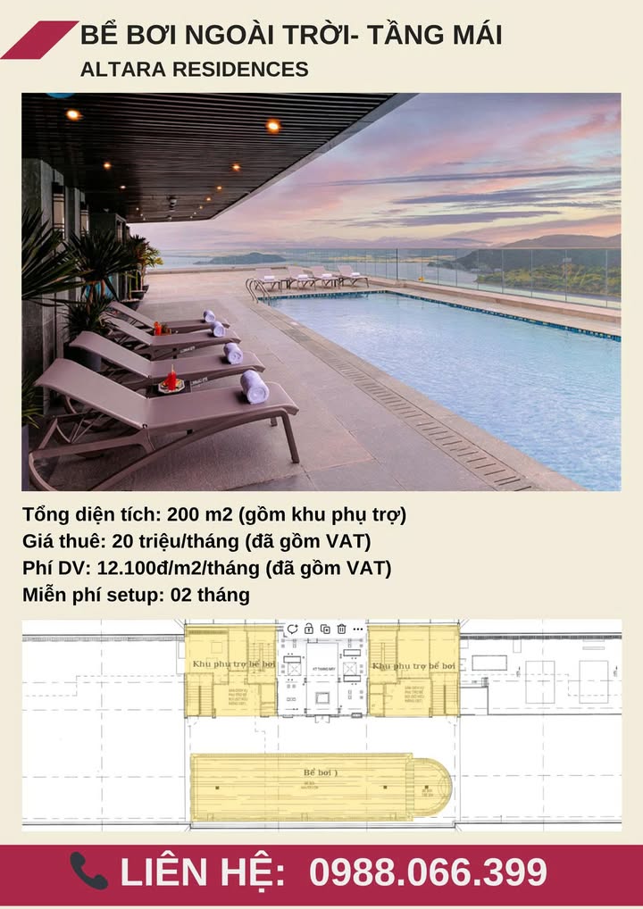 Căn hộ Altara Residences Quy Nhơn 200m² giá 20 triệu - Không gian sống lý tưởng!