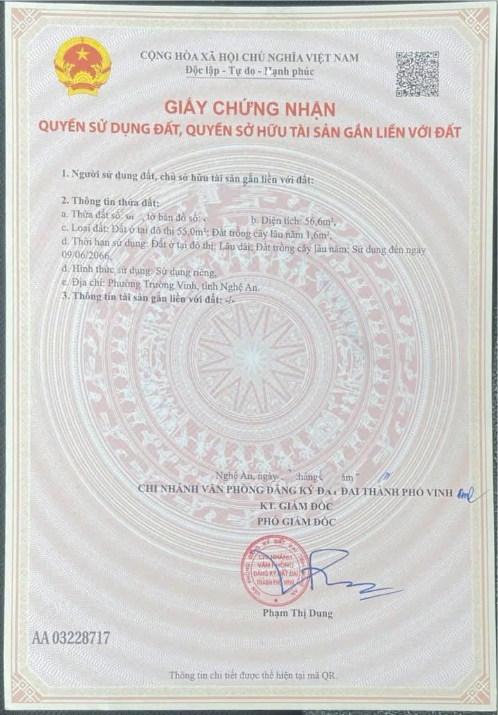 Đất nền đẹp tại Xóm Phong Phú, xã Hưng Hoà, TP Vinh 56.6m² chỉ 990 triệu - Đầu tư sinh lời cao!