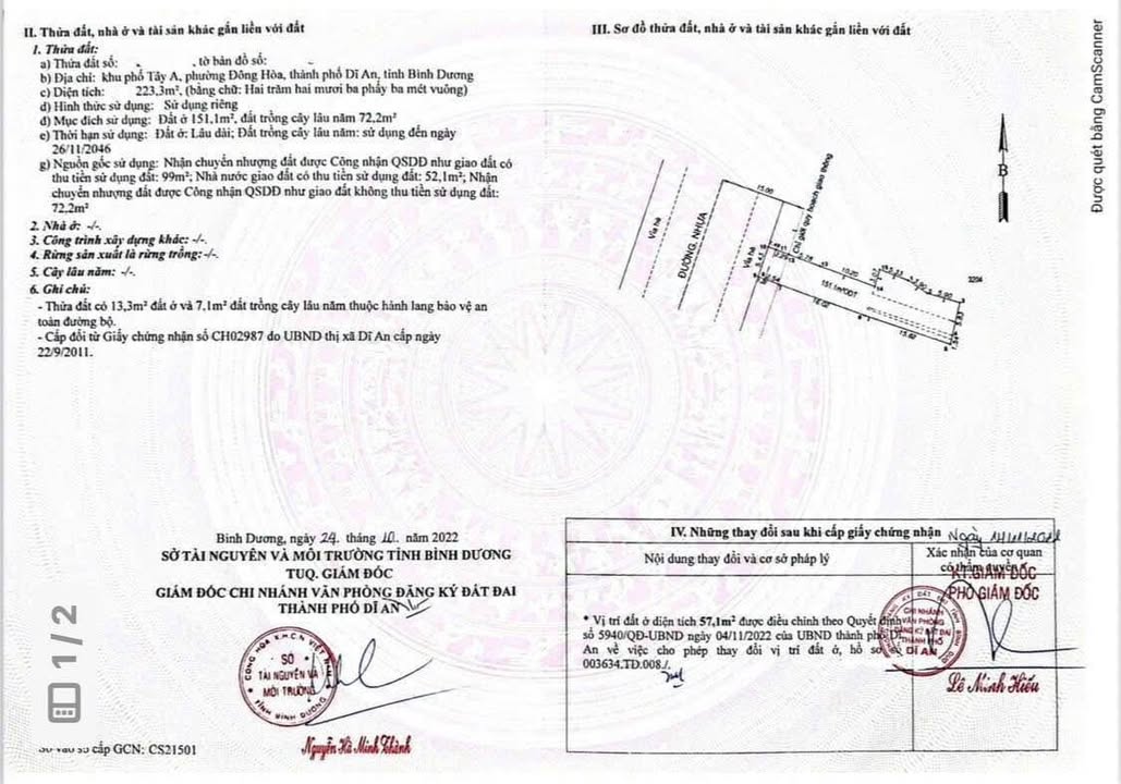 FrontHouse mặt tiền Hai Bà Trưng Dĩ An 223m² giá 14 tỷ - Đầu tư sinh lời ngay!