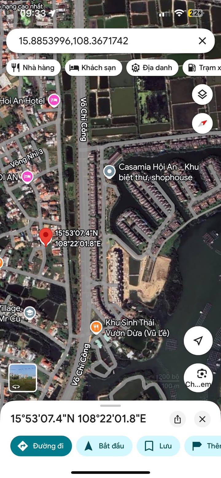 Đất nền Cẩm Thanh Hội An 200m² giá thỏa thuận - Nằm gần rừng dừa Bảy Mẫu