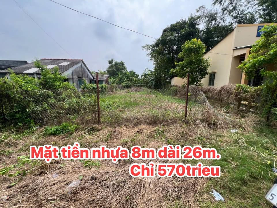 Đất nền mặt tiền nhựa Tăng Hòa, Gò Công Đông 205m² giá 570 triệu - Pháp lý rõ ràng, thương lượng ngay!