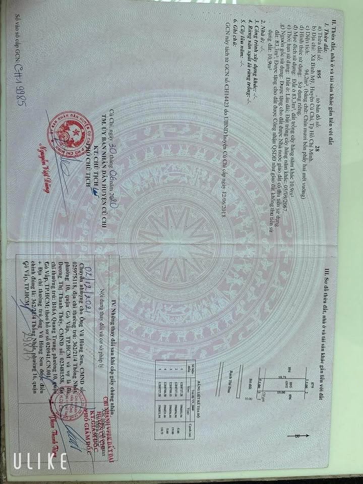 Nhà bán mặt tiền Rạch Thi Đua, Bình Mỹ, Củ Chi 94m² - Giá chỉ 1.6 tỷ!