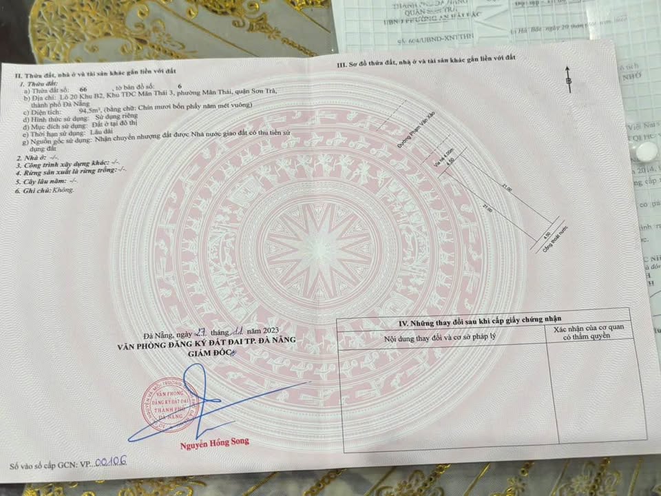 Đất mặt tiền đường Phạm Văn Xảo, Sơn Trà 94m² giá 6.5 tỷ - Cơ hội đầu tư tuyệt vời!