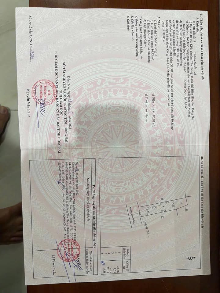 Đất ở Phường Tân Phong, Biên Hòa 162,8m² giá 4,95 tỷ - Đầu tư sinh lời ngay!