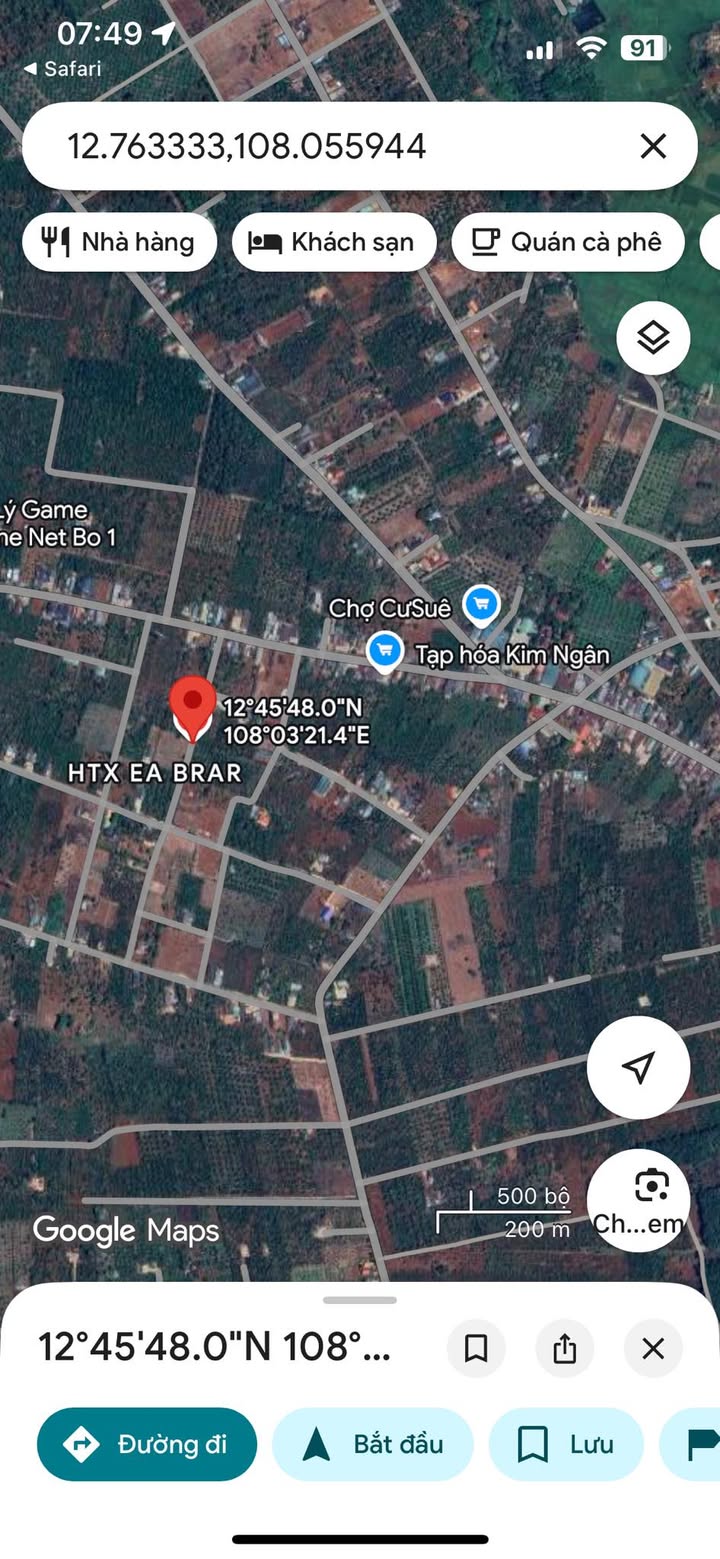 Đất thổ cư Cư Suê 125m² giá 535 triệu - Gần chợ và ủy ban!