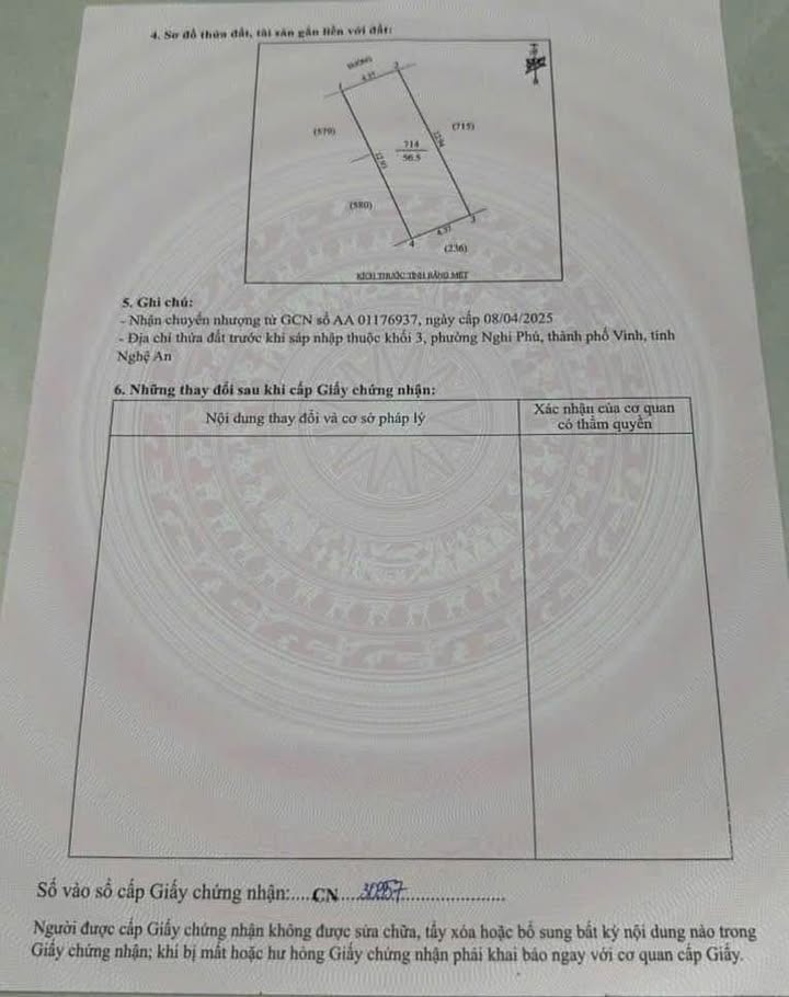 Nhà 2.5 tầng Nghi Phú 56.5m² giá 2.65 tỷ - Sẵn sàng ở ngay!