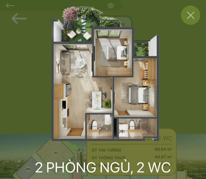 Căn hộ Central Park Residences Vinh 70m² giá 3.7 tỷ - Tầng trung đẹp mắt!
