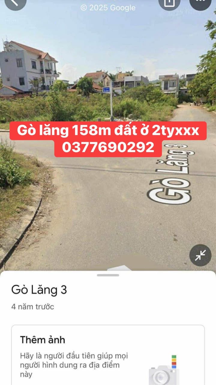 Đất ở Hòa Nhơn 158m² giá 2 tỷ - Đầu tư sinh lời ngay!