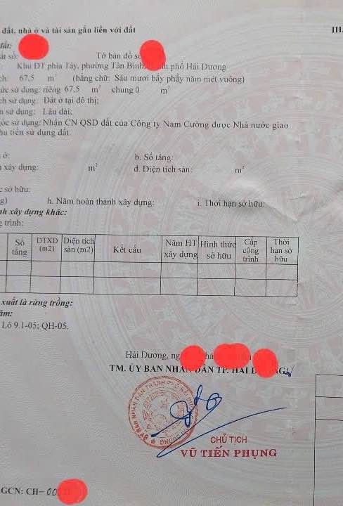 Đất nền đẹp đường Đặng Thái Mai, phường Tân Bình, TP Hải Dương 67m² - Sổ đỏ chính chủ!