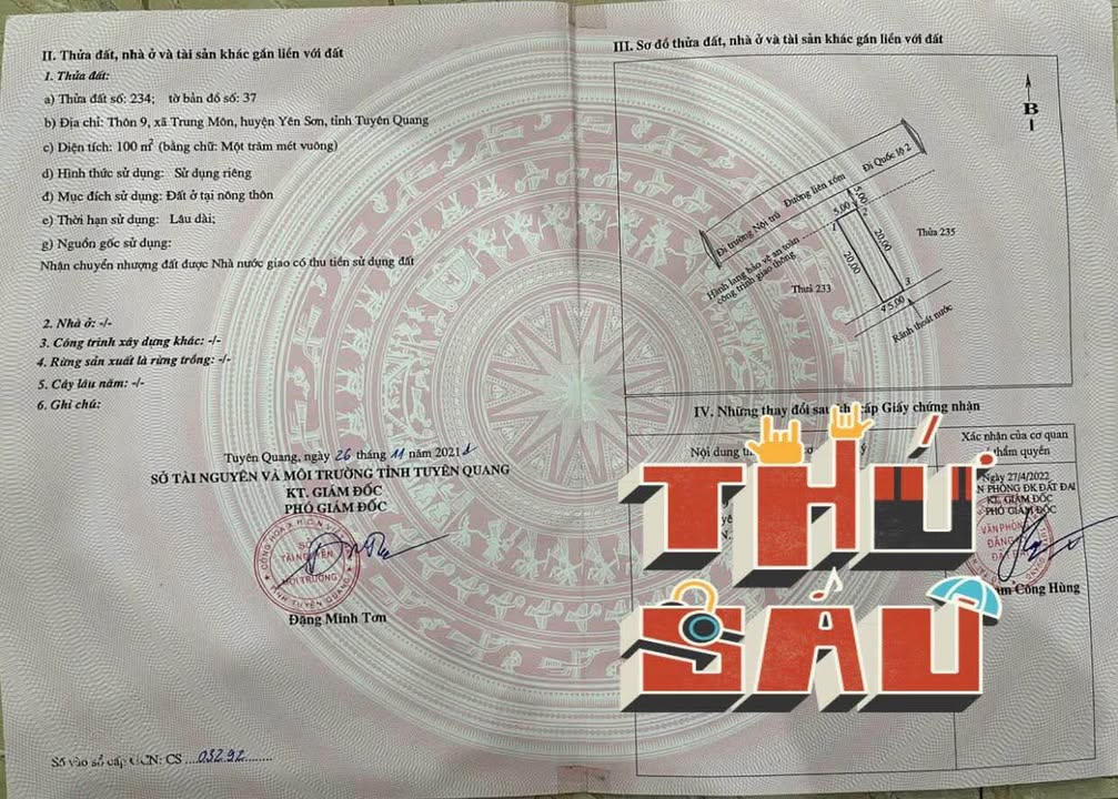 Đất thổ cư 100m² tại phường Minh Xuân, giá 1 tỷ - Đầu tư sinh lời!