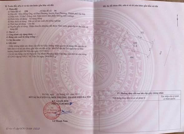 Đất nền Đồng Ông 55m² giá 7 tỷ - Vị trí đắc địa, đầu tư sinh lời!