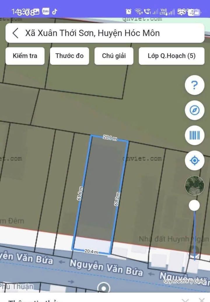 Đất mặt tiền Nguyễn Văn Bứa, Hóc Môn 1157m² giá 26 tỷ - Đầu tư sinh lời ngay!