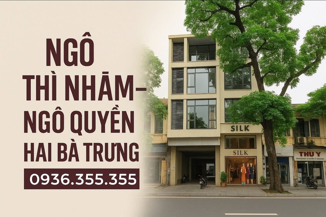 Bán nhà mặt phố Ngô Thì Nhậm 210m² giá 100 tỷ - Kinh doanh đỉnh cao!