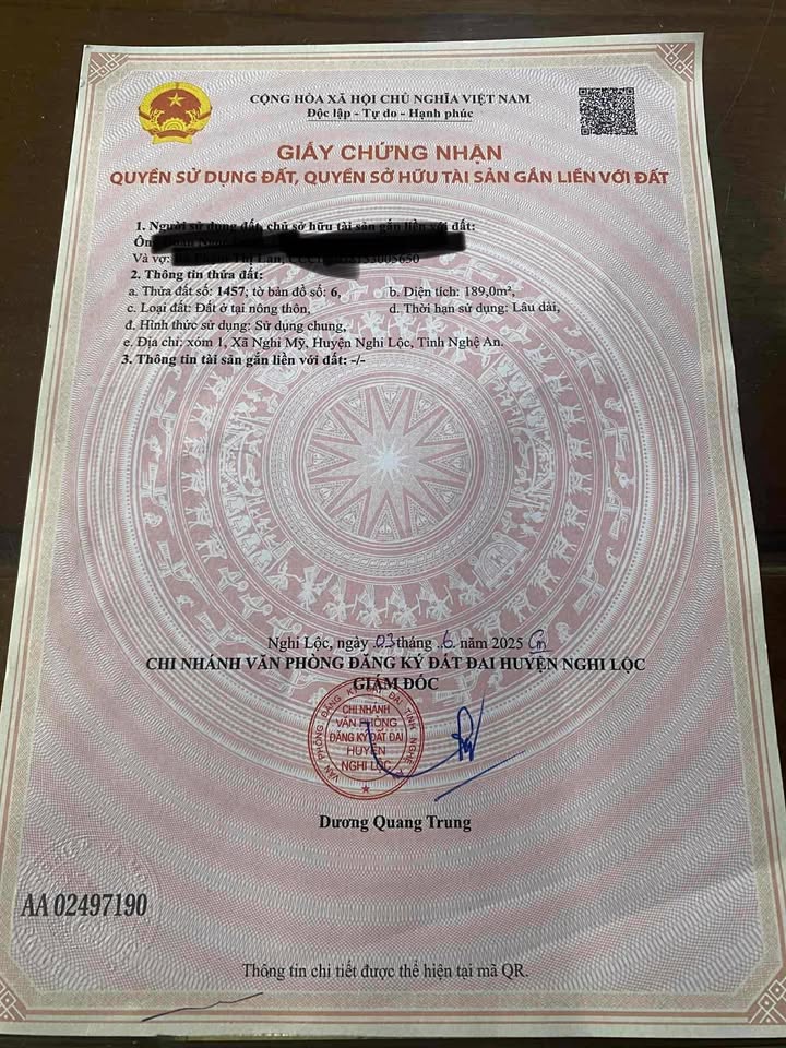 Đất nền Xóm 1 Nghi Mỹ 189m² giá 12xx triệu - Đầu tư sinh lời ngay!