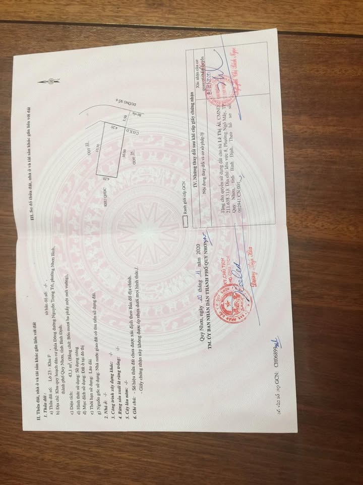 Đất mặt tiền Lê Phụ Trần, Quy Nhơn 43m² giá 2.8 tỷ - Cơ hội đầu tư lý tưởng!