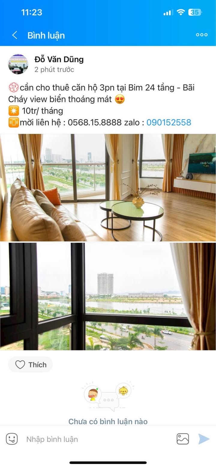 Căn hộ 3 phòng ngủ tại Green Bay Premium, Bãi Cháy - Giá chỉ 10 triệu/tháng, view biển tuyệt đẹp!