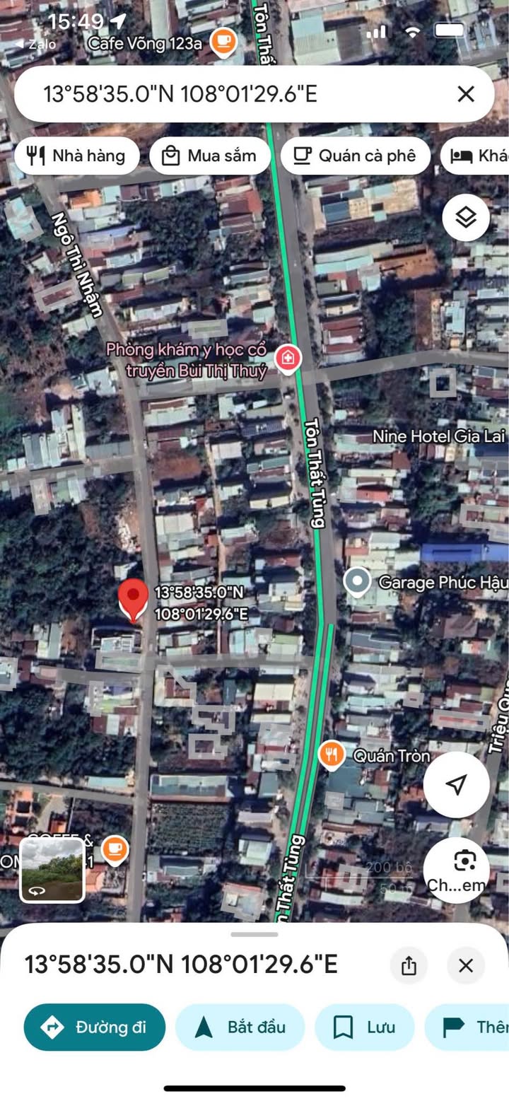 Bán đất mặt tiền Ngô Thì Nhậm Pleiku 280m² giá 3,2 tỷ - Vị trí đắc địa thuận lợi kinh doanh!