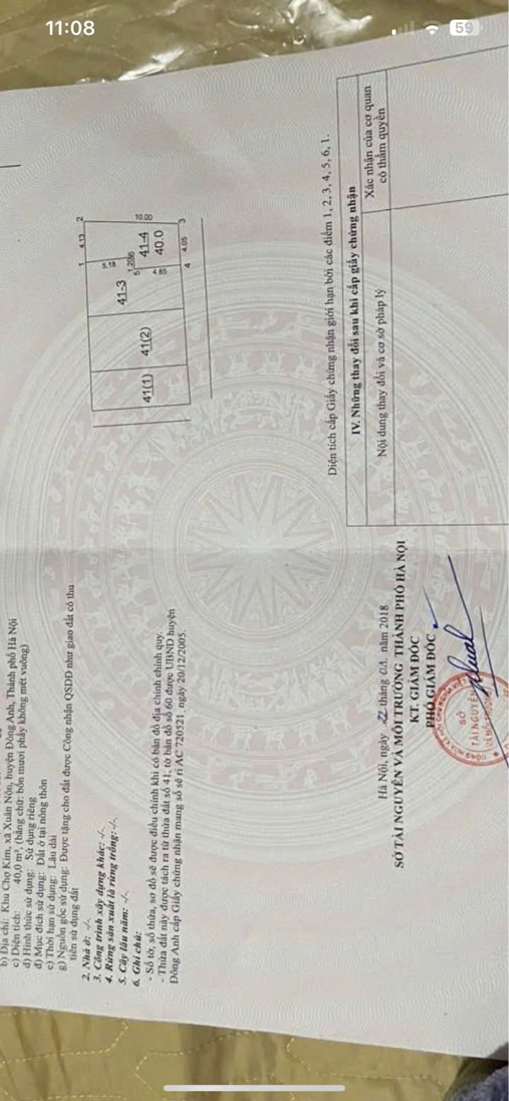 Đất thổ cư Xuân Nộn 40m² giá 3 tỷ - Cơ hội đầu tư tuyệt vời!