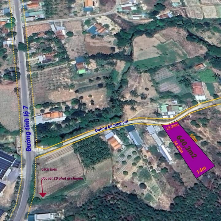 Đất nền 640m² tại Bắc Ninh Hòa - Cơ hội đầu tư hấp dẫn chỉ 600 triệu!