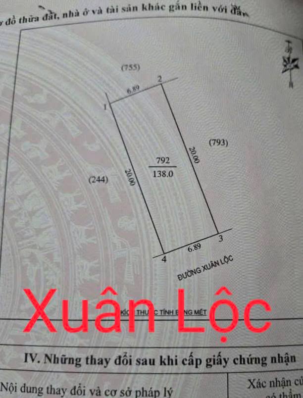 Đất kinh doanh mặt đường Xuân Lộc, Vinh 138m² - Cơ hội đầu tư tuyệt vời!