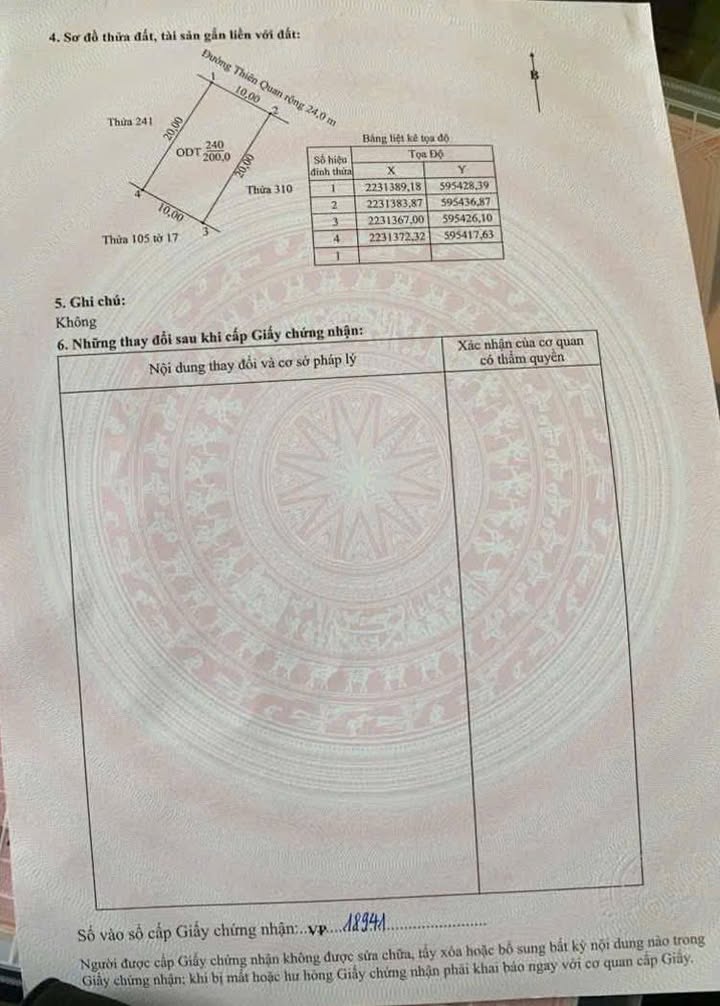 Đất thổ cư 200m² đường Thiên Quang, Tam Điệp giá 3 tỷ - Cơ hội đầu tư hấp dẫn!