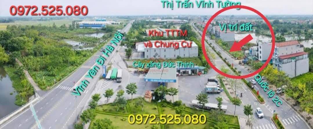 Đất nền Vĩnh Tường 100m² giá 3.9 tỷ - Mặt tiền kinh doanh đắc địa!