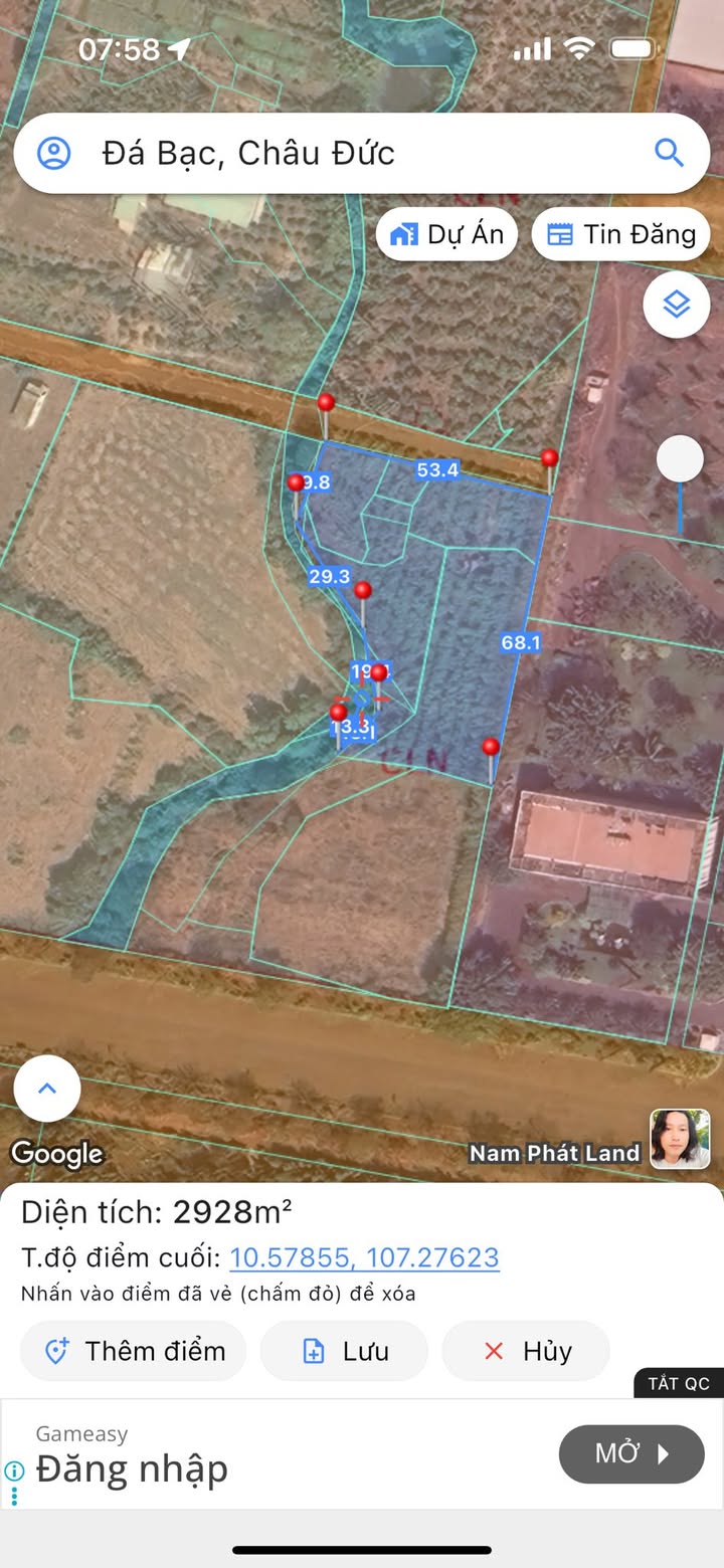 Đất Farm Nghĩa Thành, Châu Đức 3000m² giá 3.1 tỷ - Vị trí đắc địa gần KCN Đá Bạc!