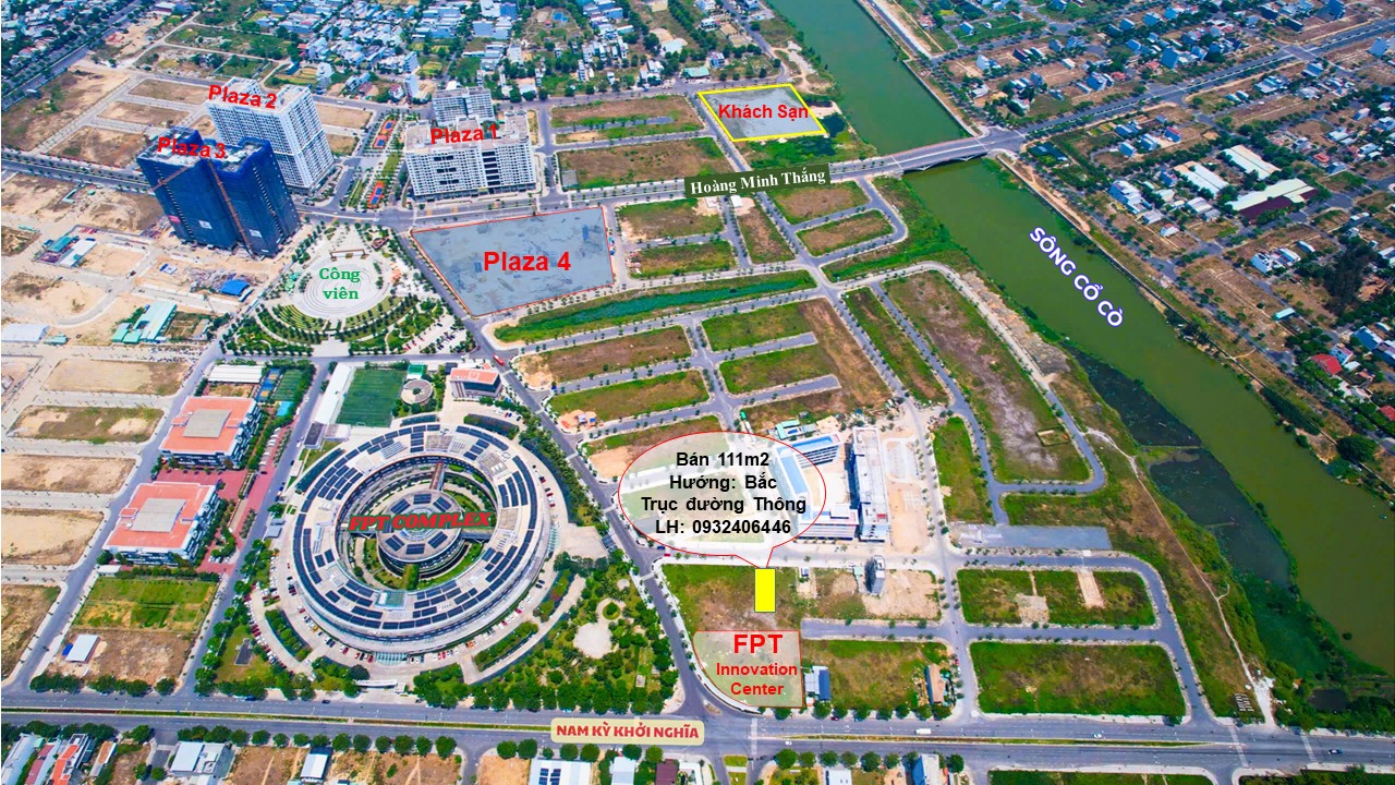 Lô đất FPT City Đà Nẵng 111m² giá thỏa thuận - Mặt tiền thông thoáng, hướng Bắc!