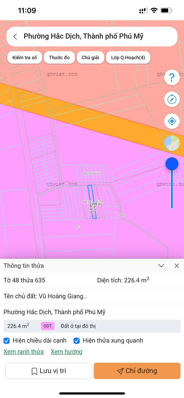 Đất nền Hắc Dịch, Phú Mỹ 225m² giá thỏa thuận - Đường ô tô vào tận nơi!