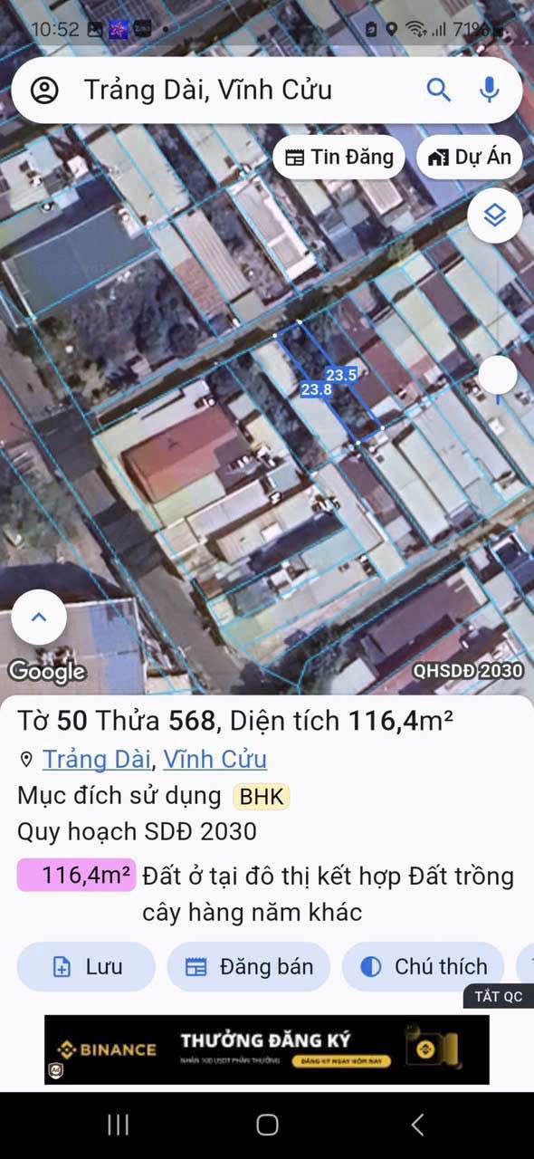 Đất nền Trảng Dài, Biên Hòa 120m² chỉ 2.2 tỷ - Sổ riêng pháp lý rõ ràng!