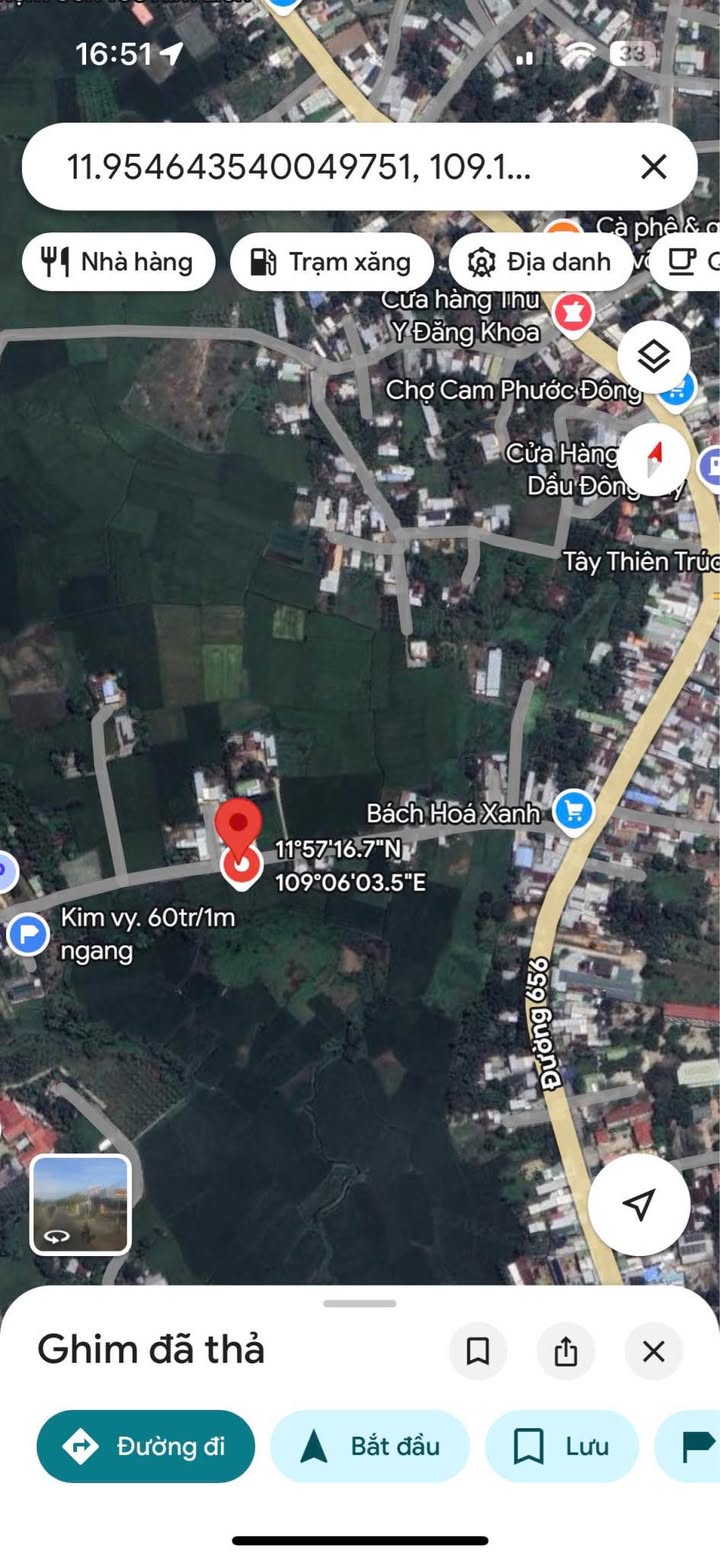 Bán đất mặt tiền Thôn Hòa Bình, Cam Phước Đông, 810.6m² - Phong thủy tốt, giá chỉ 4.3 tỷ!