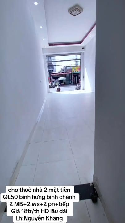 Nhà mặt tiền Quốc Lộ 50 quận Bình Chánh giá 18 triệu - Kinh doanh thuận lợi!