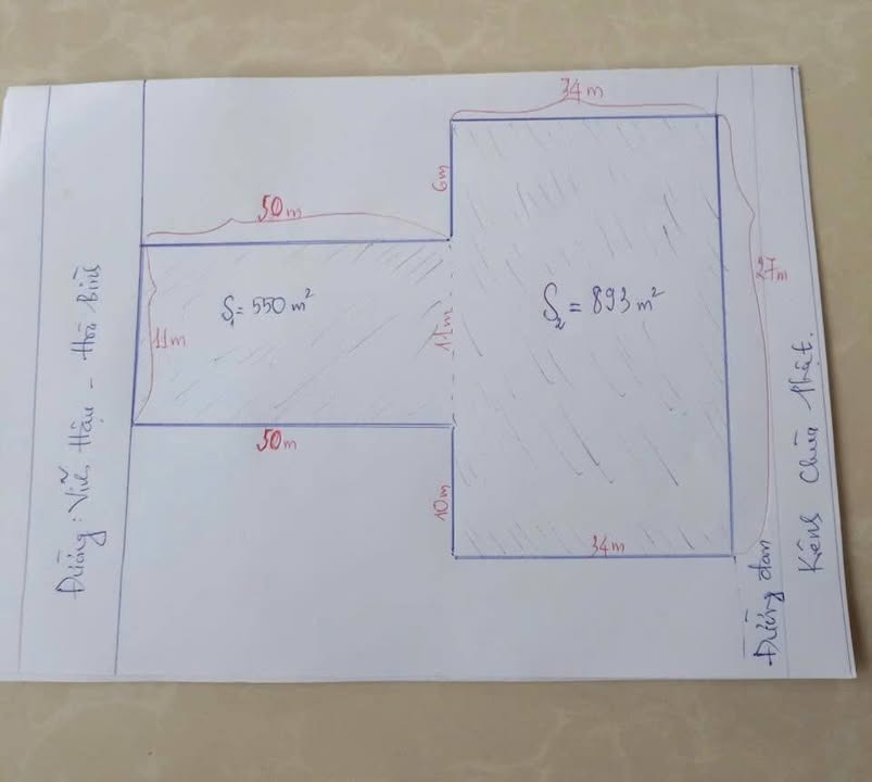 Đất mặt tiền đường Hòa Bình, Vĩnh Hậu 1444m² giá 1.6 tỷ - Đầu tư sinh lời ngay!