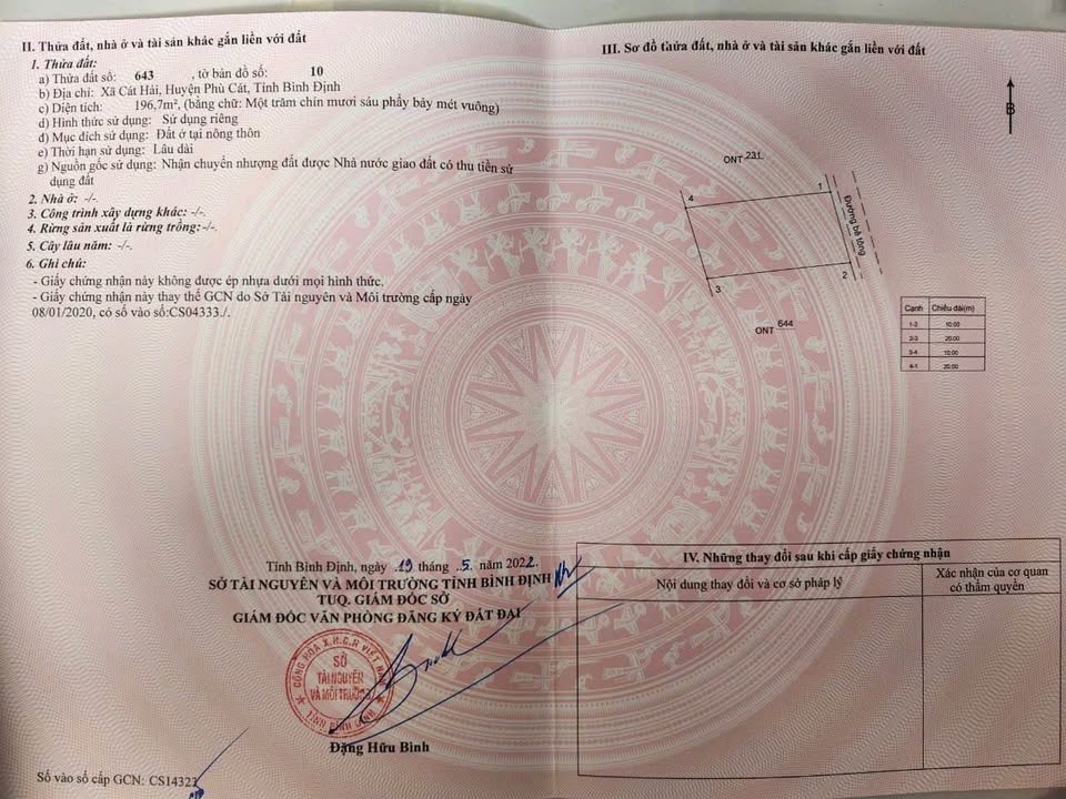 Đất thổ cư Cát Tiến, Phù Cát 200m² giá 799 triệu - Đầu tư sinh lời ngay!