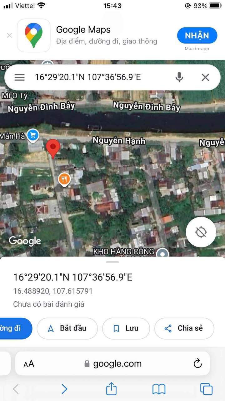 Đất mặt tiền kiệt ô tô 07 Công Lương, Vỹ Dạ - 76m² chỉ 1.6 tỷ, thương lượng!