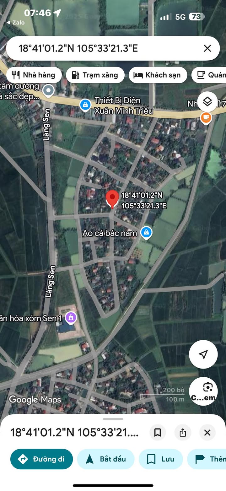 Đất nền xóm Sen 1, Kim Liên, Nam Đàn 100m² giá 1.55 tỷ - Lô góc 2 mặt tiền