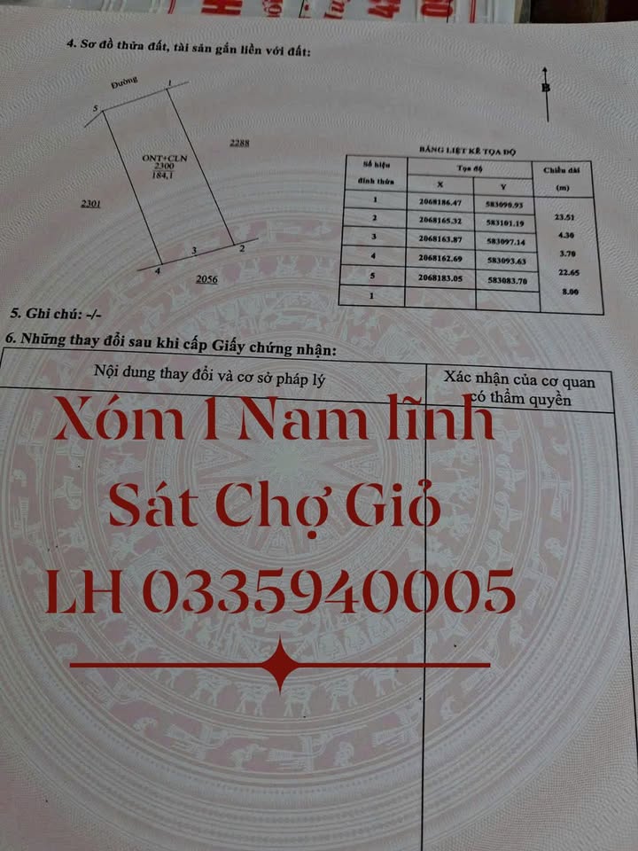 Đất nền Nam Lĩnh 180m² giá 1.1 tỷ - Gần chợ, đường rộng thoáng