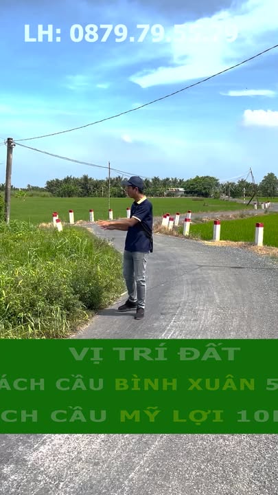 Đất nền mặt tiền ấp Bình Ninh, Gò Công Tây, 370m² giá chỉ 600 triệu - Đầu tư sinh lời ngay!