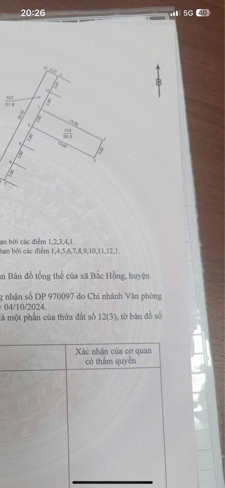 Đất thổ cư 50m² tại thôn Quan Âm, xã Bắc Hồng, giá 3.85 tỷ - Đầu tư sinh lời tuyệt vời!