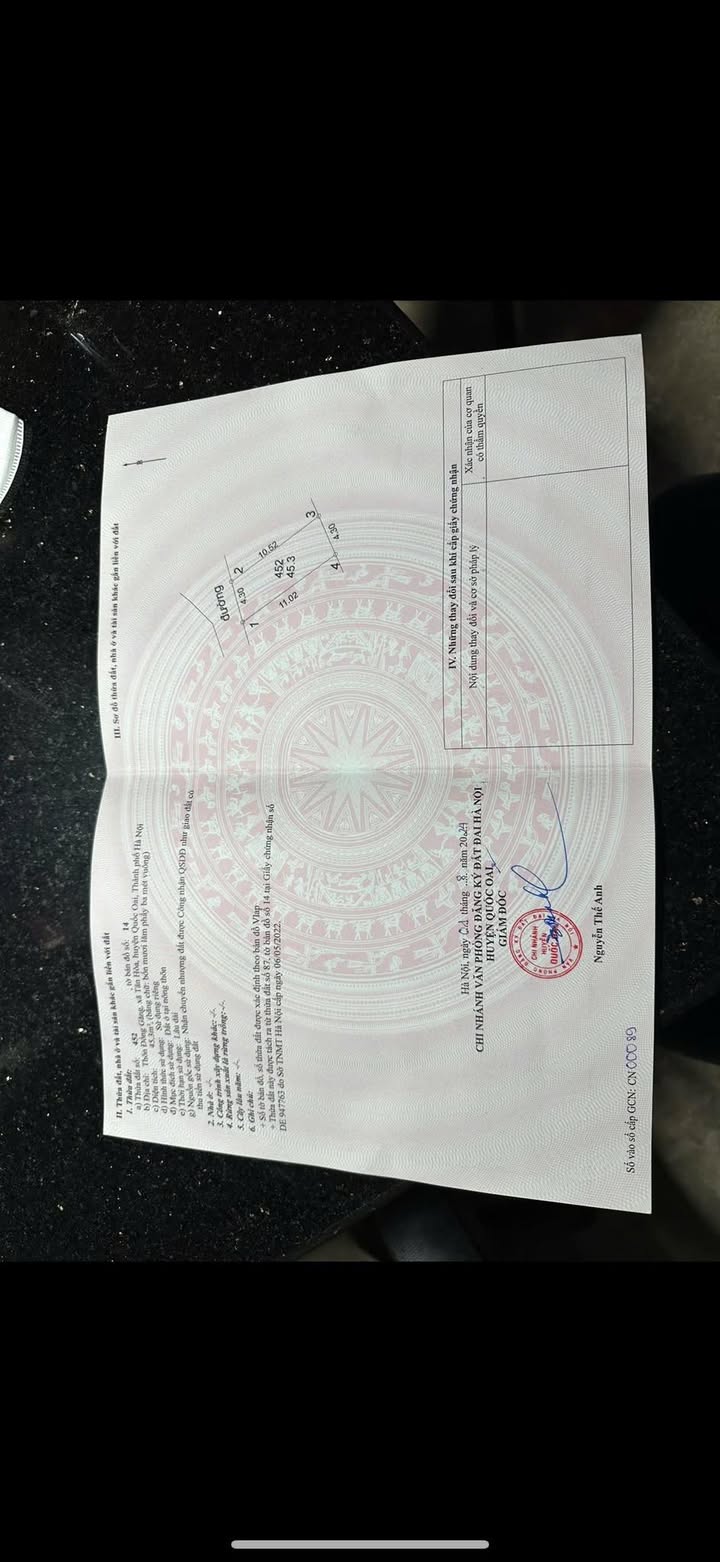 Đất nền Tân Hoà Quốc Oai 45m² giá 3 tỷ - Cơ hội đầu tư sinh lời cao!