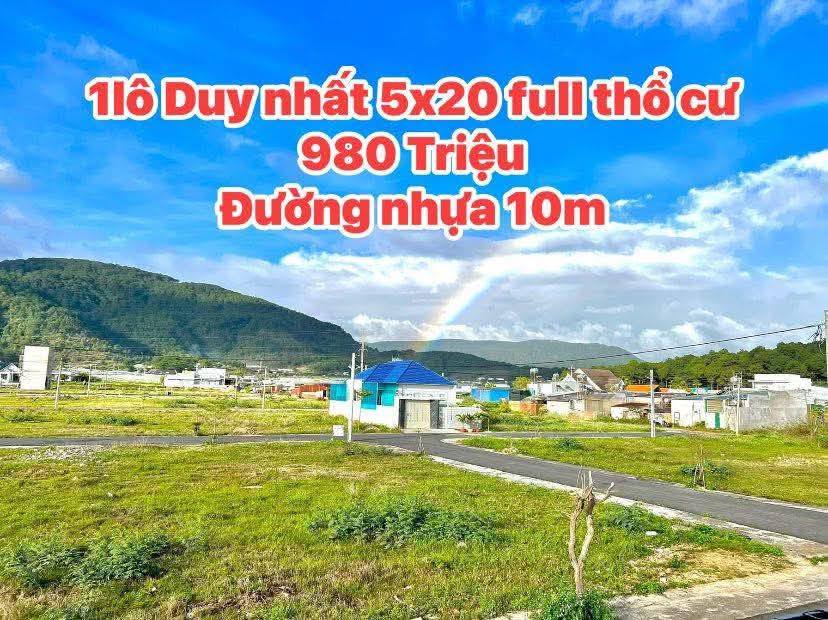 Đất nền Thạnh Mỹ Đơn Dương 100m² giá 980 triệu - Sổ hồng chính chủ, công chứng ngay!