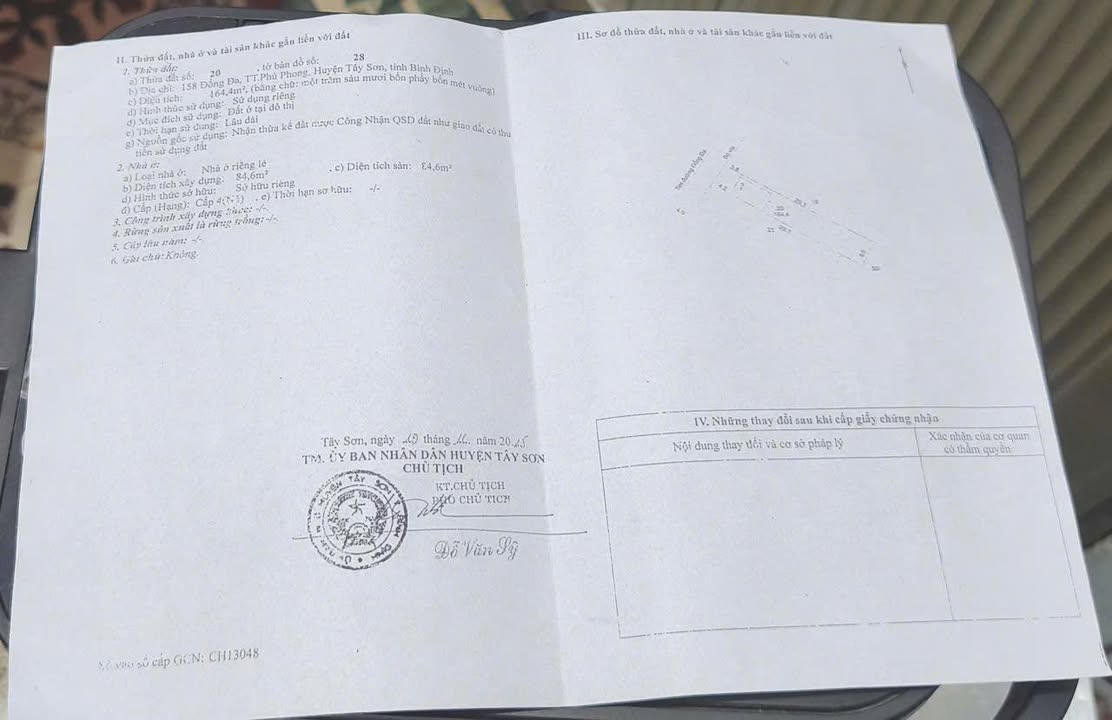 Nhà cấp 4 Phú Phong, Tây Sơn 165m² - Chính chủ bán gấp!