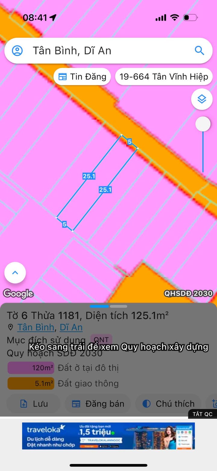 Nhà cấp 4 Tân Bình Dĩ An 125m² giá 3.4 tỷ - Vị trí đẹp gần khu du lịch Hố Lang!